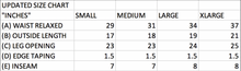 Load image into Gallery viewer, Updated size chart of D&#39;PAT HOOP SHORTS.